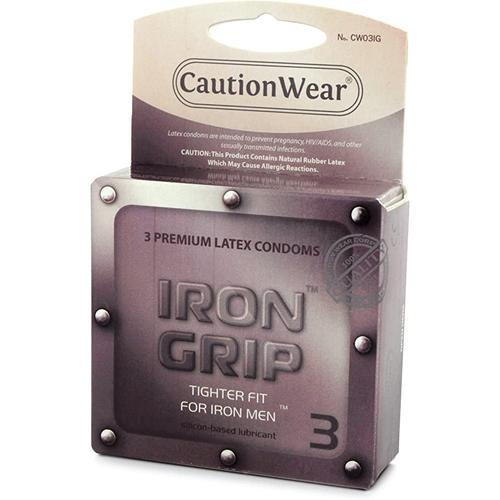 Jual [CAUTION WEAR] Iron Grip Snugger Fit Slim Size Condom small impor