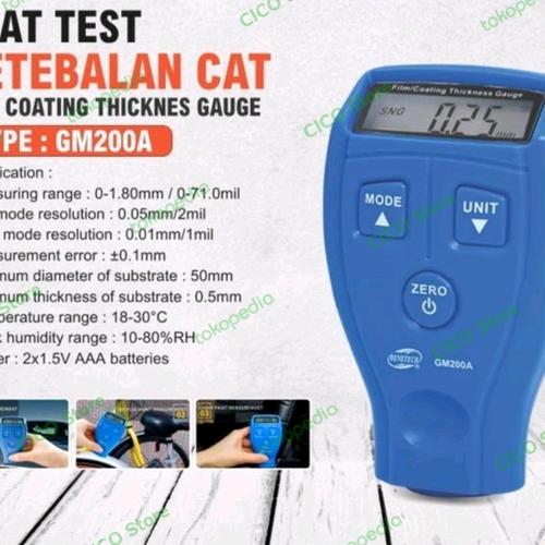 Jual Gm200A Benetech Alat Ukur Ketebalan Cat Paint Coating Thickness ...