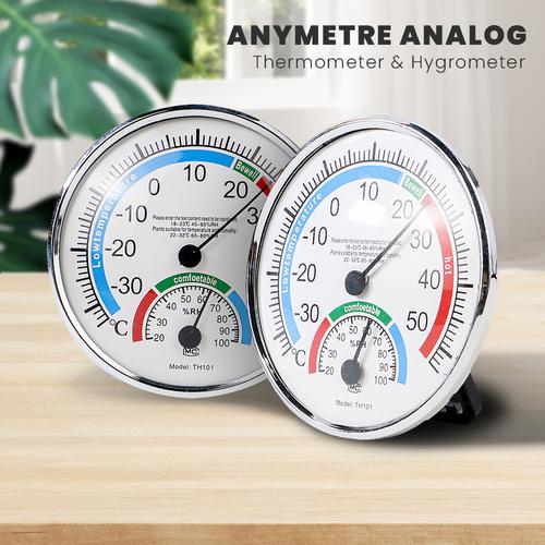 Jual Thermometer Hygrometer Analog Dinding Pengukur Suhu Ruangan Klinik