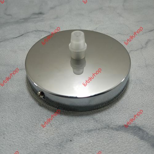 Gambar Kap Plafon Lampu Gantung Bahan Besi 10cm Sekrup Samping (Silver) dari ListrikShop Kab. Bandung Tokopedia