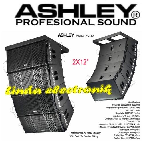 Jual SPEAKER LINE ARRAY ASHLEY TW212LA SPEAKER PASSIVE 2X12 INCH TW