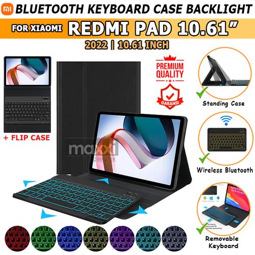 Jual Xiaomi Redmi Pad Tab 2022 Keyboard Keybord Kibord Back Light Lit ...