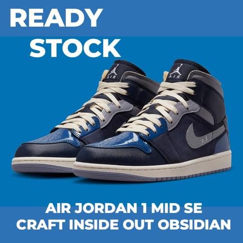 Sepatu Jordan One Obsidian Mid Jual Nike Air Jordan Mid SE Craft