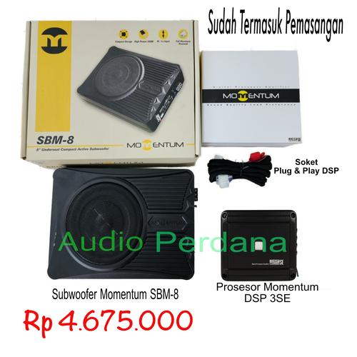 Jual Paket Audio Mobil Momentum Prosesor DSP 3SE 3 SE + Subwoofer SBM 8