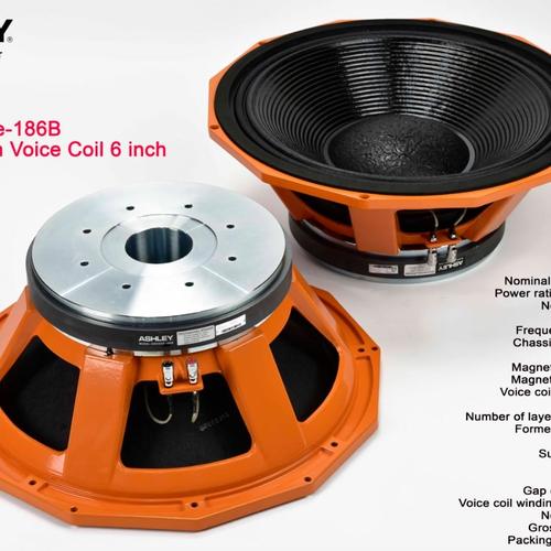 Jual Speaker Ashley 18 inch orange 186B original Kota Surabaya