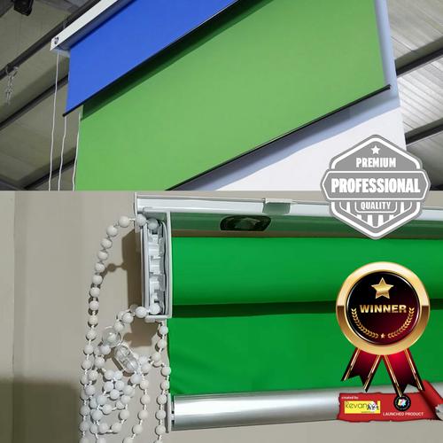 Jual Green Screen Portable Roller Blind chain system Backdrop Kota