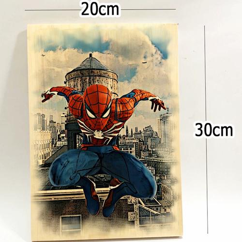 Miroir Spiderman 20x30 Cm - Miroir Mural Noir, Thème Spider-Man, Neuf
