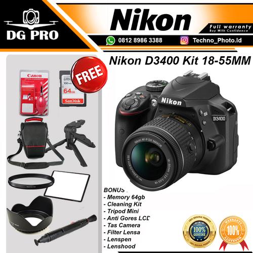 18 55mm Nikon D3400 Filters 55mm Lens Hood 55mm UV Filter For