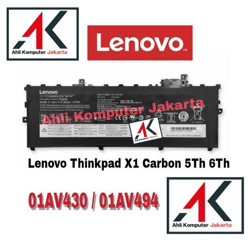 Nouvelle batterie d'ordinateur portable pour Lenovo ThinkPad X1 Carbon 5e 6e génération 01AV494 01AV430 01AV429 01AV431 SB10K97586 SB10K97587 SB10K97588  7