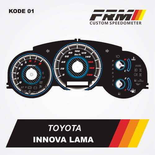 Jual Custom Panel speedometer innova lama E MANUAL BENSIN Kab