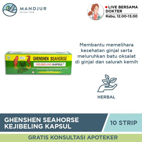 Jual Ghenshen Seahorse (Kejibeling Kapsul) Obat Herbal Batu Ginjal