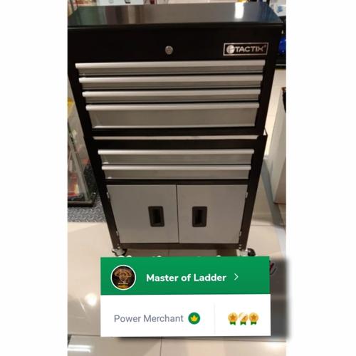 Promo Tactix Lemari Bengkel Perkakas Tool Box Cabinet Trolley 6 Drawer ...