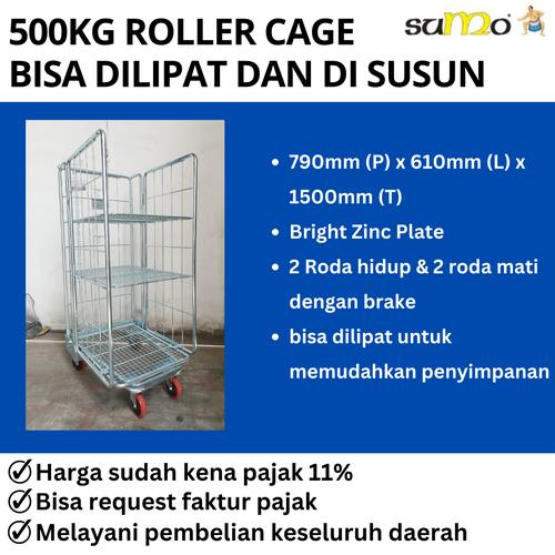 Jual Trolley Rider / Roller Cage / Troli Keranjang / Troli Gudang 500kg