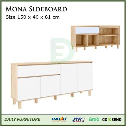 Jual Buffet TV / Credenza Sideboard / Lemari Rak TV Minimalis Japandi