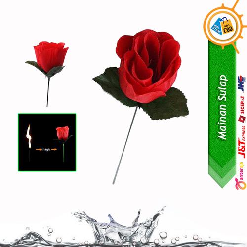Jual Mainan Sulap Bunga Mawar Api Torch to Rose Flower Magic Trick ...