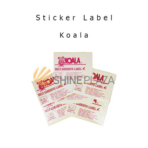 Jual Kertas Sticker Label Stiker Koala 103 105 107 108 109 110 112 121 ...