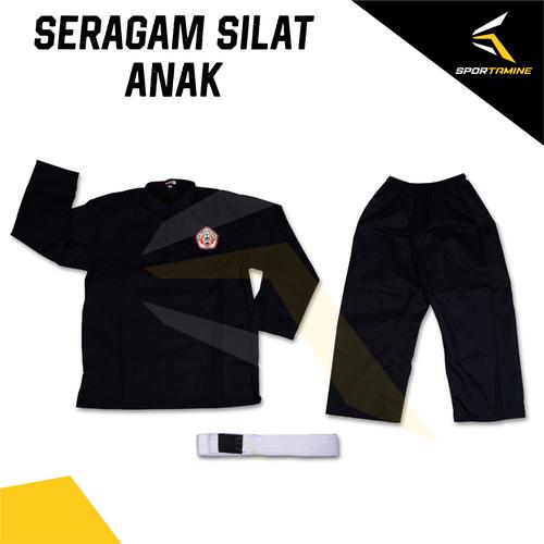 Jual Seragam Pencak Silat Hitam Baju Pencak Silat Anak IPSI 7