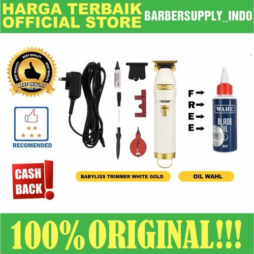 Jual BABYLISS PRO TRIMMER FX WHITE GOLD ORI MESIN ALAT CUKUR