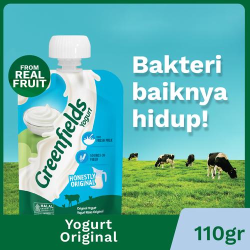 Promo Yogurt Greenfields Pouch Original 110 g Jakarta Timur
