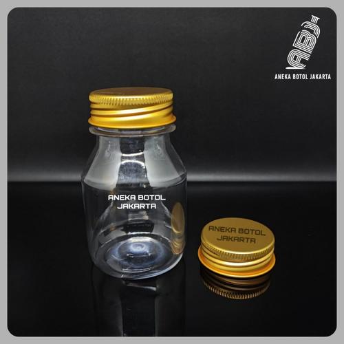 Jual Botol tablet kapsul 140 ml bulat tutup alumunium - Gold, Kardus ...