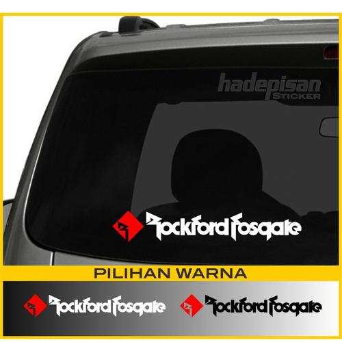 Promo Stiker Cutting Sticker Kaca & Body Mobil RockFord Fosgate - Merah ...