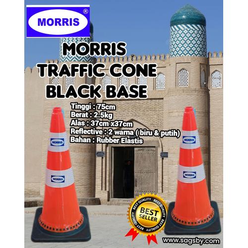 Jual TRAFFIC CONE / KERUCUT BLACK BASE 75CM - Kota Surabaya - PT. Surya ...