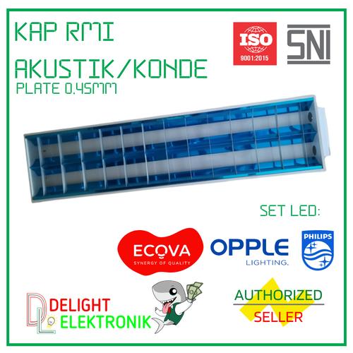 Jual KAP LAMPU RMI AKUSTIK KONDE 2X18 3X18 4X18 1X36 2X36 0,45mm PLATE ...