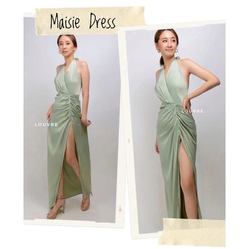 Jual Maisie Dress in Mint colour by Louvre Kota Surabaya