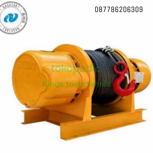 Jual (KTE)electric winch 2 ton x 100 meter / katrol 2 ton nagasaki