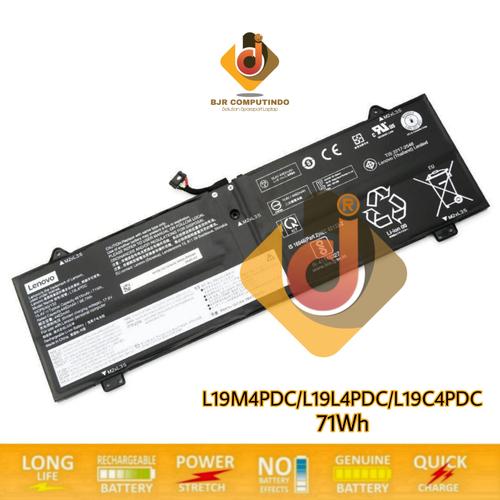 Batterie De Rechange L19C4PDC Pour Lenovo Yoga 7i / Ideapad Yoga 7-14ITL5, 7-15ITL5 - 71Wh, 15.36V - Compatible Avec Plusieurs Modèles 2020-2022