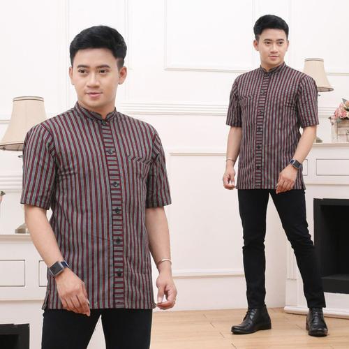 Jual Baju Lurik Baju Adat tradisional Modern Kemeja Sorjan Kain ATBM
