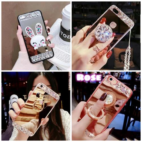 Jual Diamond Plated Mirror Case For Oppo F1 A35 Polos (Gold