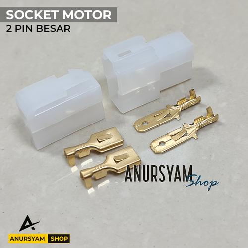 Jual Soket Motor 2 Pin / Konektor Skun Motor / Socket Motor 2 Pin ...