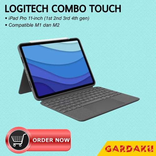 Jual Logitech Combo Touch Keyboard iPad Pro M1 M2 11 inch Air 4 5 10.9