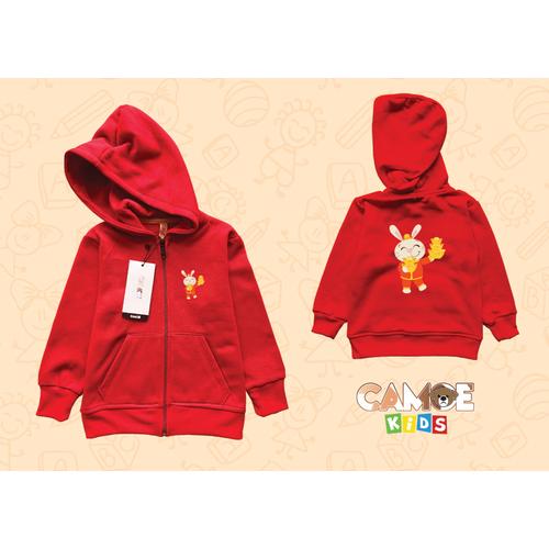 Jual Jaket hoodie zipper anak kids shio kelinci hoki SIncia imlek