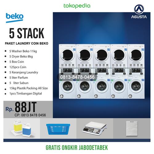 Jual Paket Mesin Laundry Coin 5 Stack Jakarta Selatan Jual Mesin