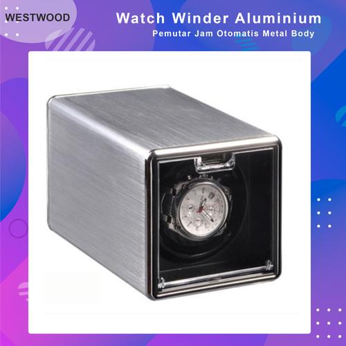 Jual Watch Winder / Pemutar Jam Otomatis Aluminium Body Jakarta Pusat