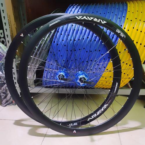 Jual wheelset 700c velg 700c wheel set road bike hybrid gravel balap Kota Yogyakarta Eka