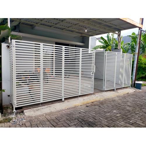 Jual Pagar minimalis rumah dari besi hollow - Kab. Sidoarjo - Bengkel