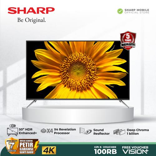 Promo SHARP 50 Inch 4K Android TV 4TC50DL1X Cicil 0 3x Jakarta