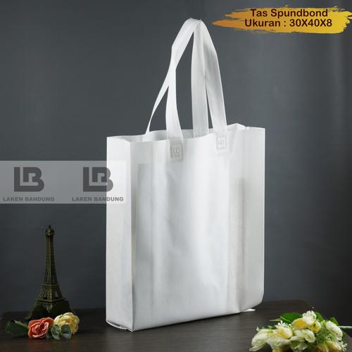 Jual Tas kain Spundbond Goodybag Laken TALI uk.30x40 tebal 75gr (Polos