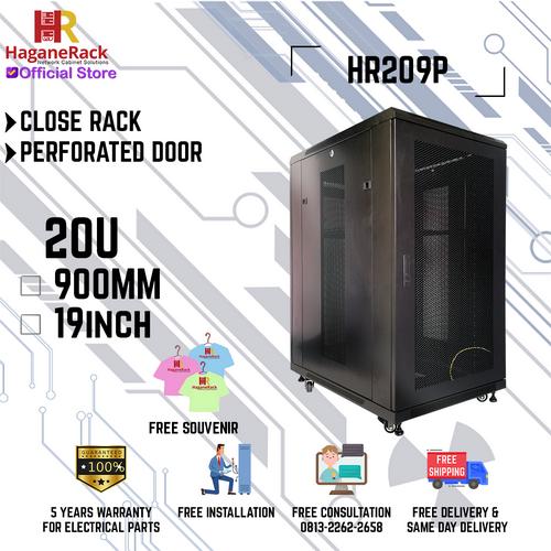 Promo CLOSE RACK HAGANERACK HR209P - RAK SERVER 20U 900MM PERFORATED ...