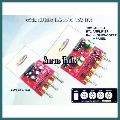 Jual KIT POWER AMPLI STEREO BTL LA4440+SUBWOOFER+PANEL - Jakarta Timur