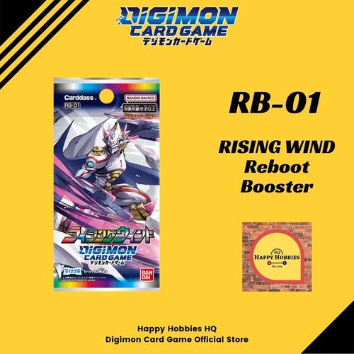 Jual Reboot Booster PACK RB1 RISING WIND (RB01) Digimon Card Game JP