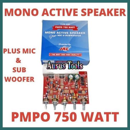 Jual KIT POWER MONO ACTIVE SPEAKER TYPE 630 MIC + SUBWOOFER + SIMETRIS ...