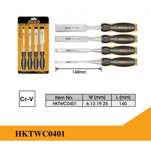 Jual INGCO HKTWC0401 - PAHAT KAYU SET 4 PCS 6,12,19,25MM CRV WOOD ...