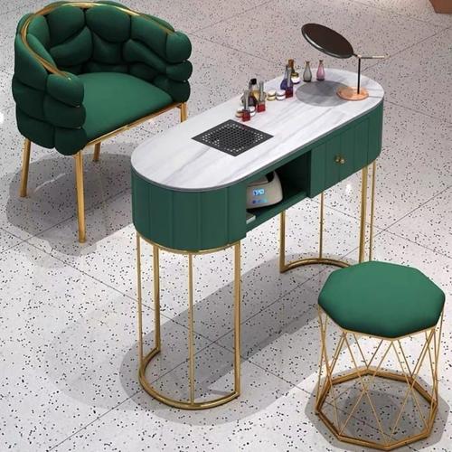 Jual Meja nail art salon ruang tunggu branding pedicure kursi menicure