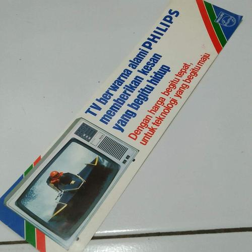 Jual Sticker iklan jadul tv berwarna philips asli iklan stiker lawas ...
