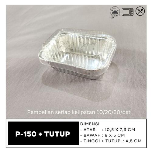 Jual Aluminium Foil Cup dan Tutup 150 ml (P150) Cup Makaroni Schotel