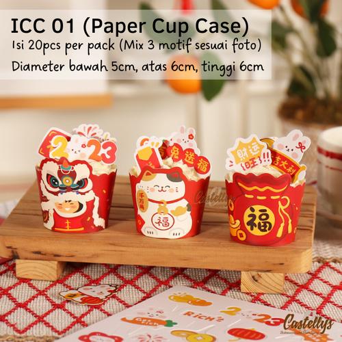 Jual Paper Cup Case Imlek ICC 01 Cupcase Kertas Alas Cupcake Muffin Kue ...